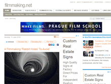 Tablet Screenshot of filmmaking.net